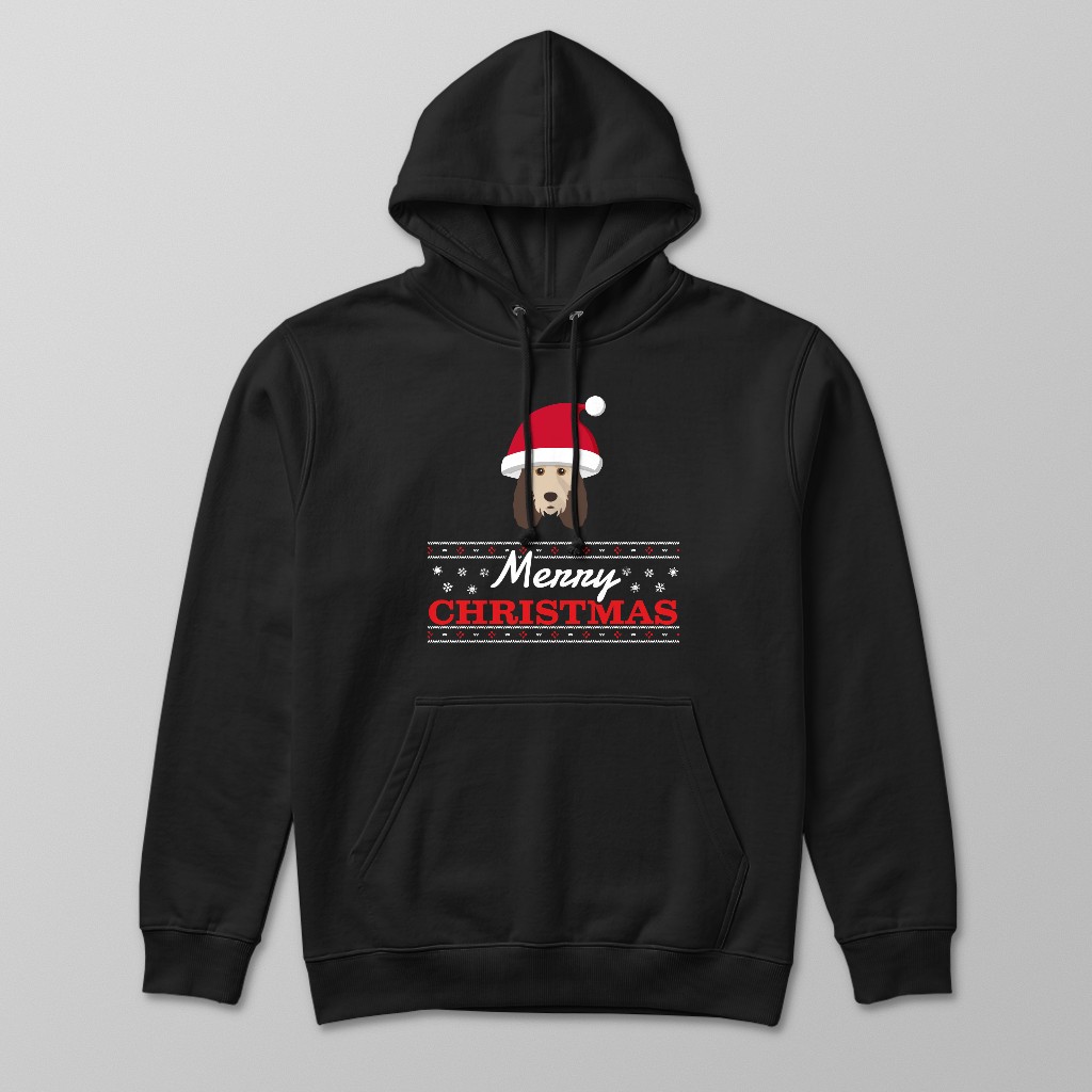 Merry Christmas Santa Hat: Personalised {breedFullName} Hoodie