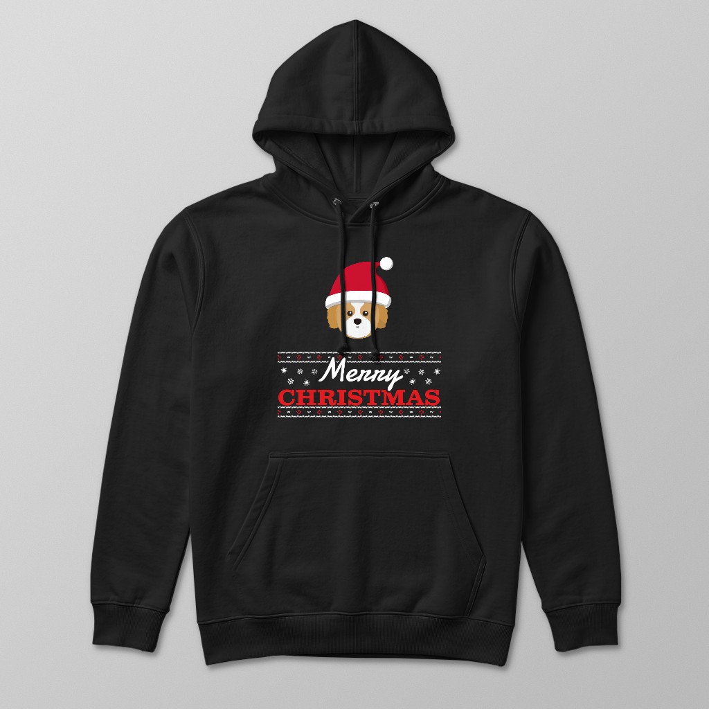 Merry Christmas Santa Hat: Personalised {breedFullName} Hoodie