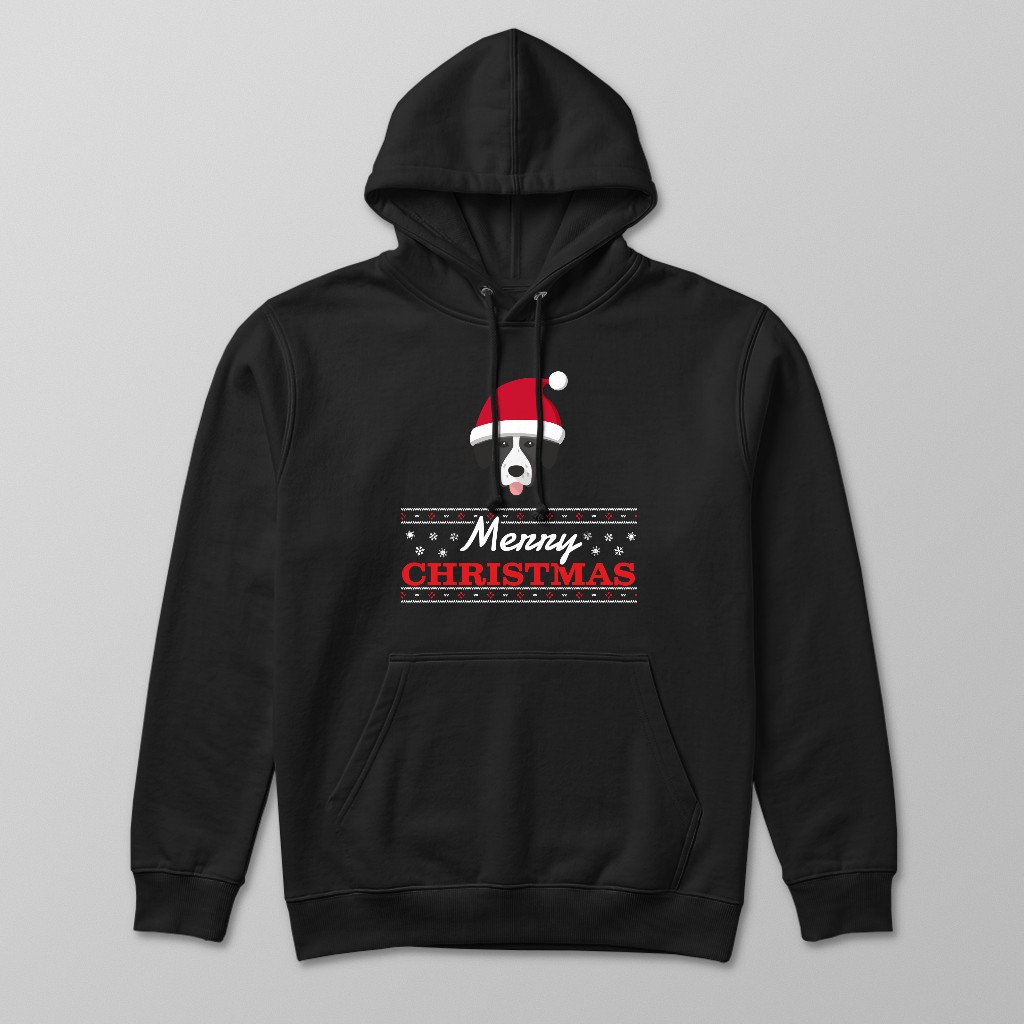 Merry Christmas Santa Hat: Personalized {breedFullName} Hoodie