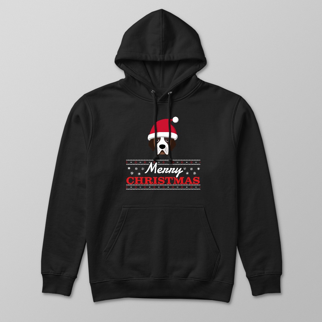 Merry Christmas Santa Hat: Personalised {breedFullName} Hoodie