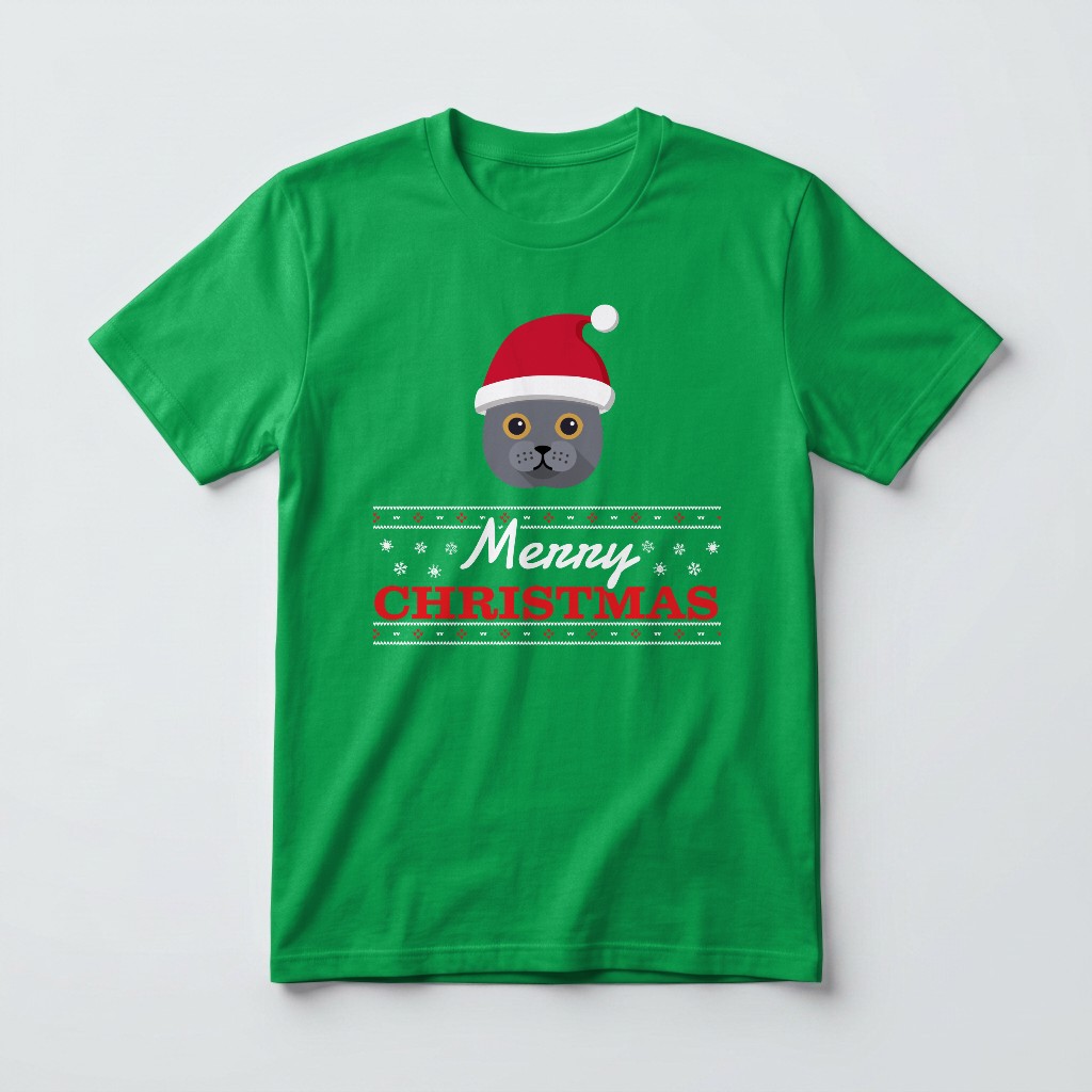 Merry Christmas Santa Hat: Personalised {breedFullName} T-Shirt