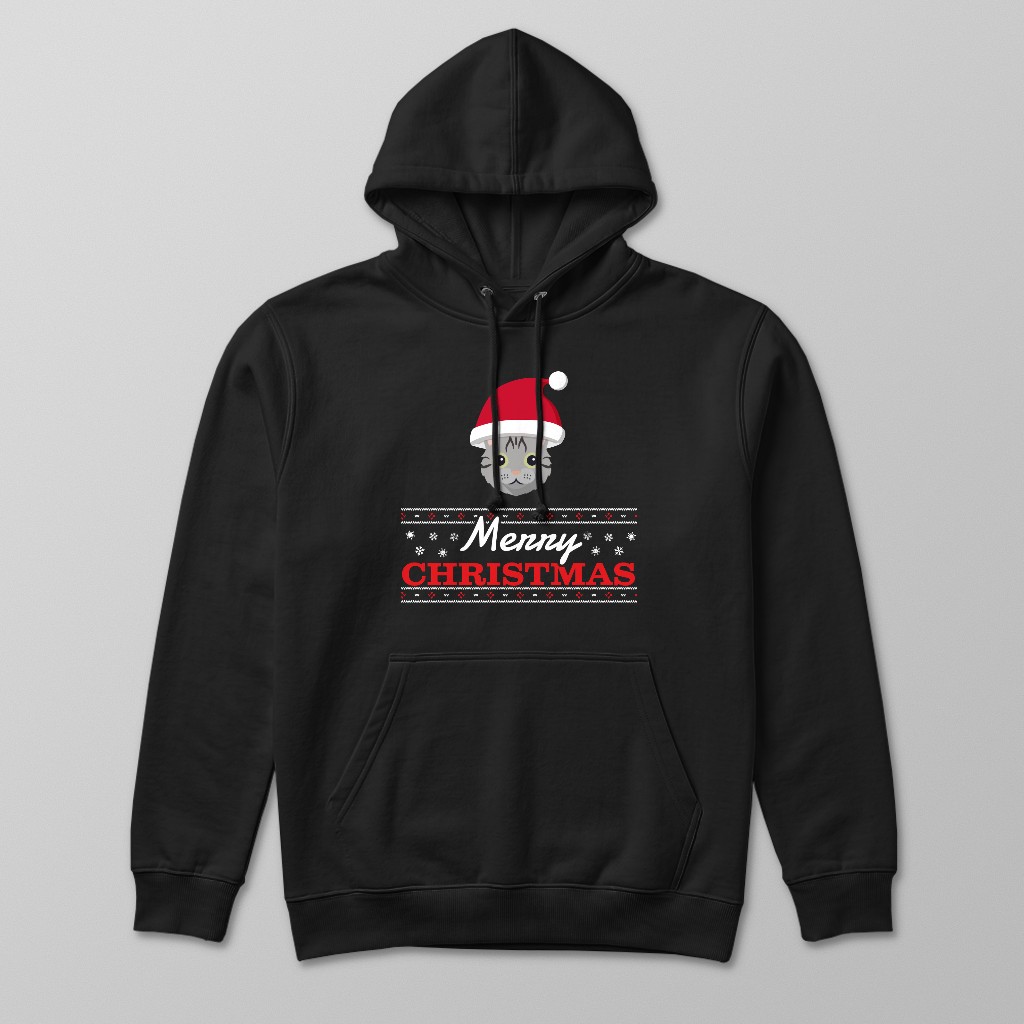 Merry Christmas Santa Hat: Personalised {breedFullName} Hoodie