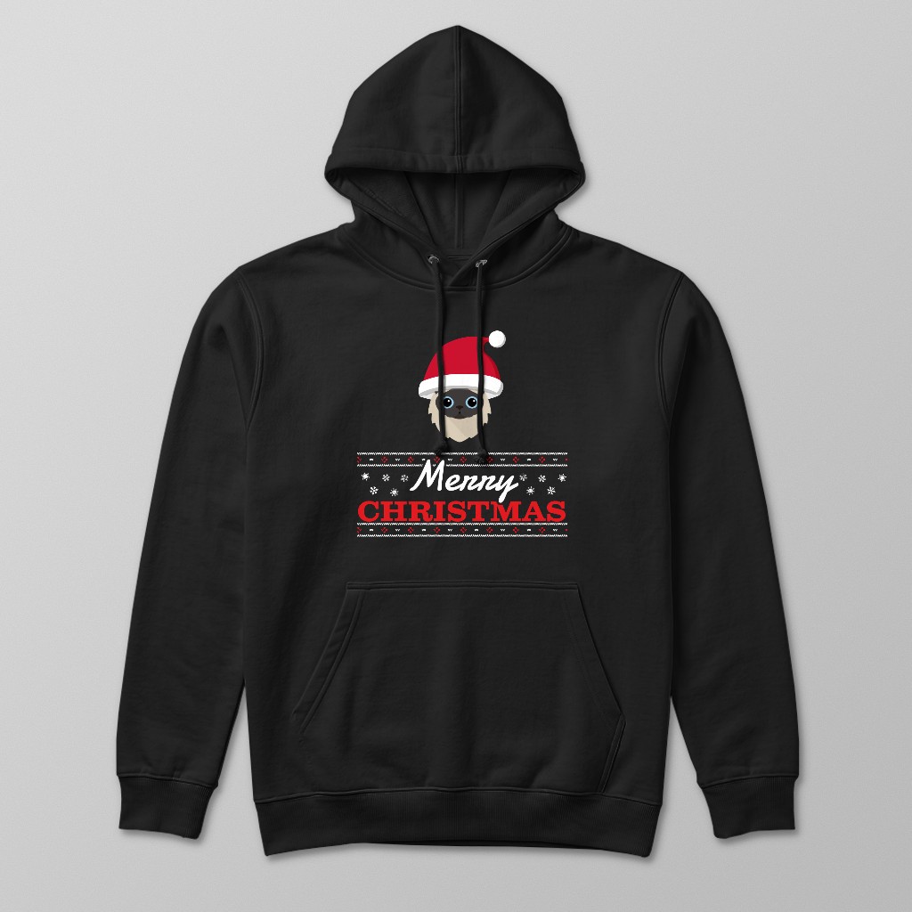 Merry Christmas Santa Hat: Personalised {breedFullName} Hoodie
