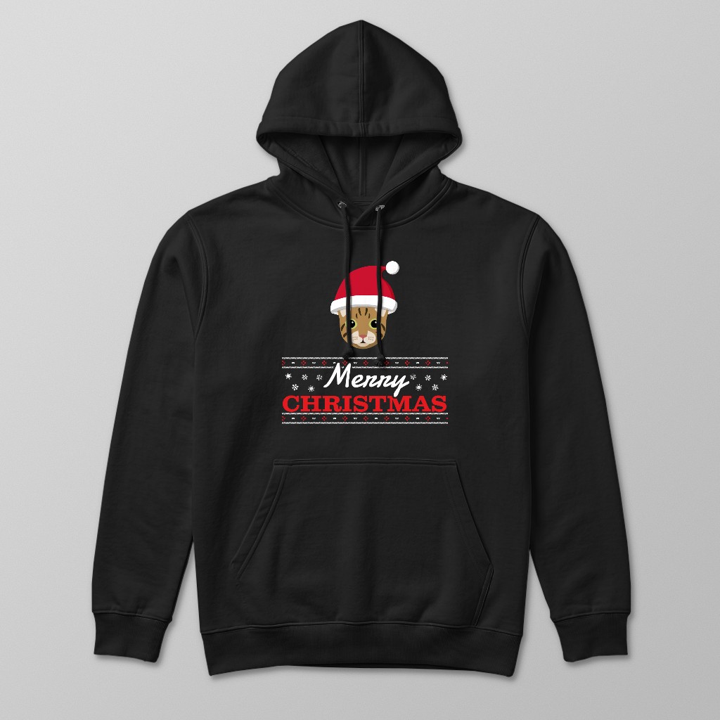 Merry Christmas Santa Hat: Personalised {breedFullName} Hoodie