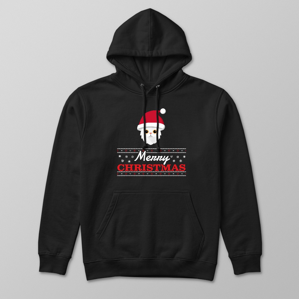 Merry Christmas Santa Hat: Personalised {breedFullName} Hoodie