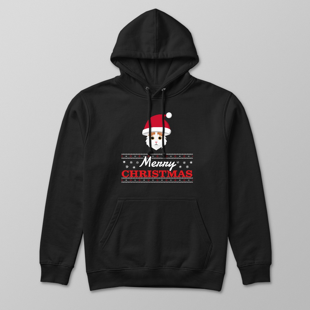 Merry Christmas Santa Hat: Personalised {breedFullName} Hoodie