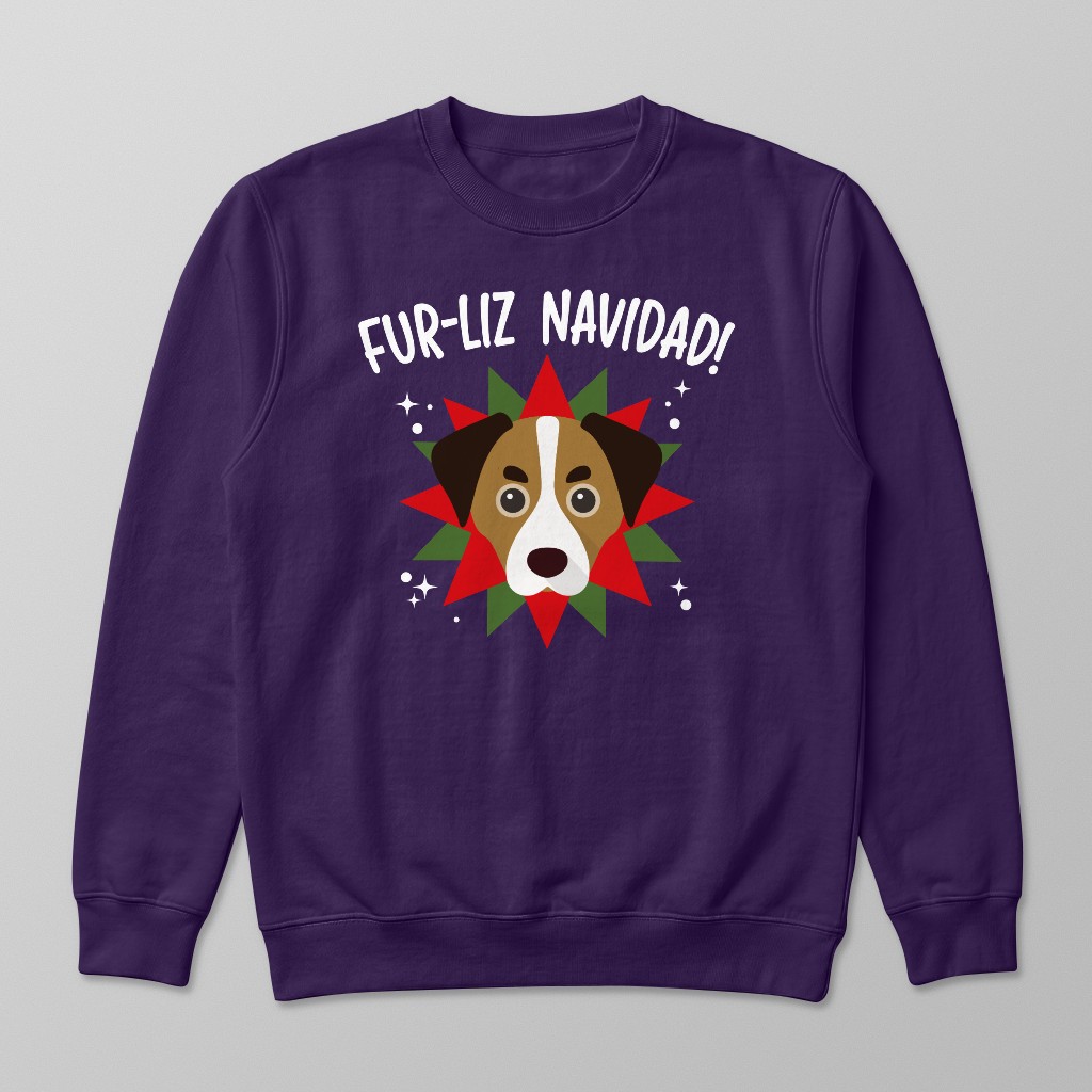 Fur-Liz Navidad: Personalized {breedFullName} Sweatshirt