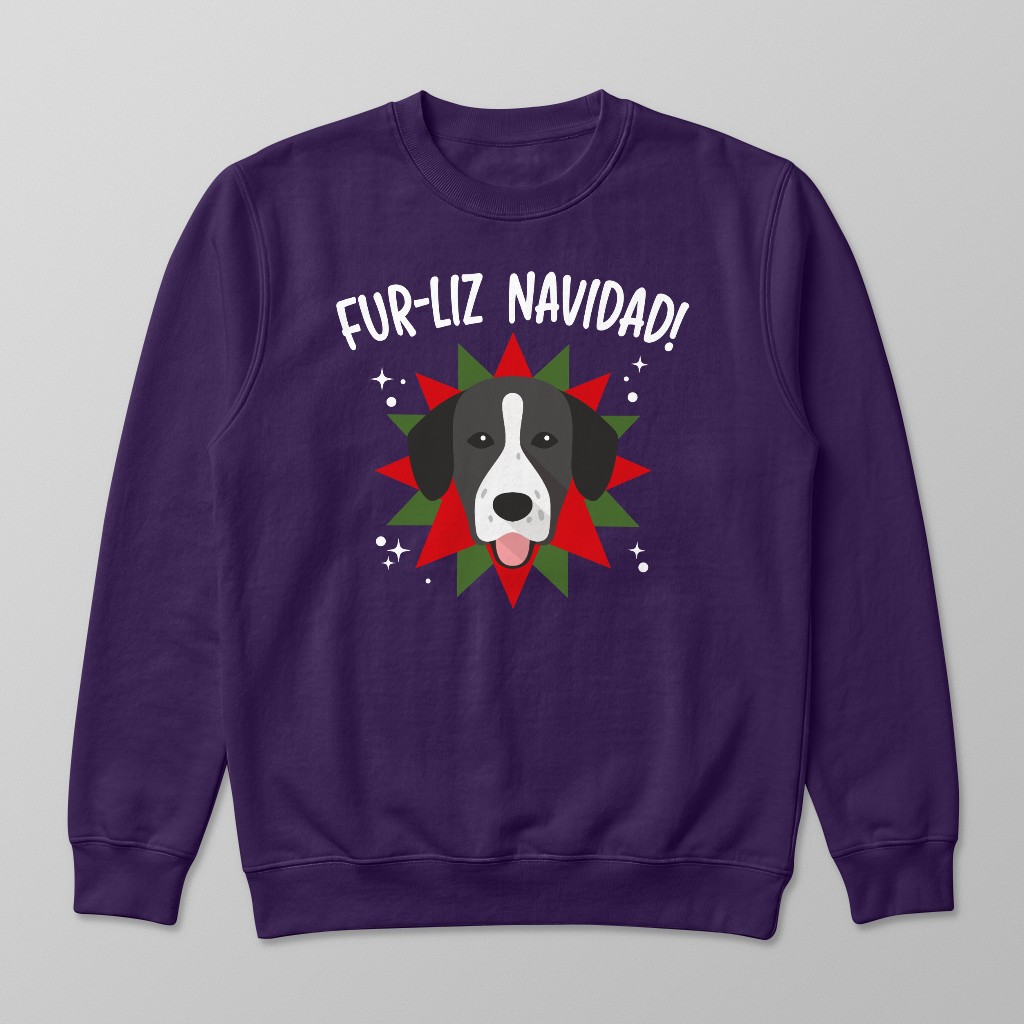 Fur-Liz Navidad: Personalized {breedFullName} Sweatshirt