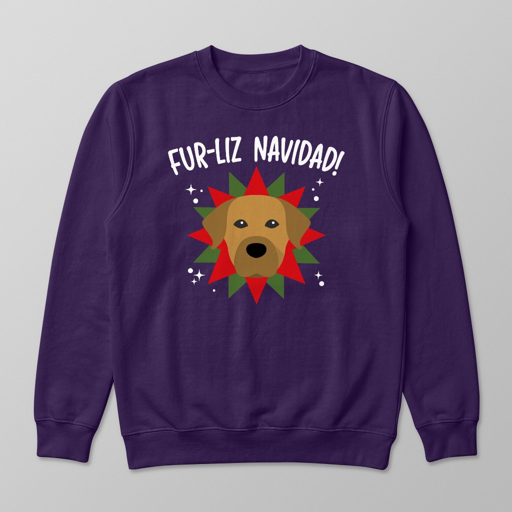 Fur-Liz Navidad: Personalized {breedFullName} Sweatshirt