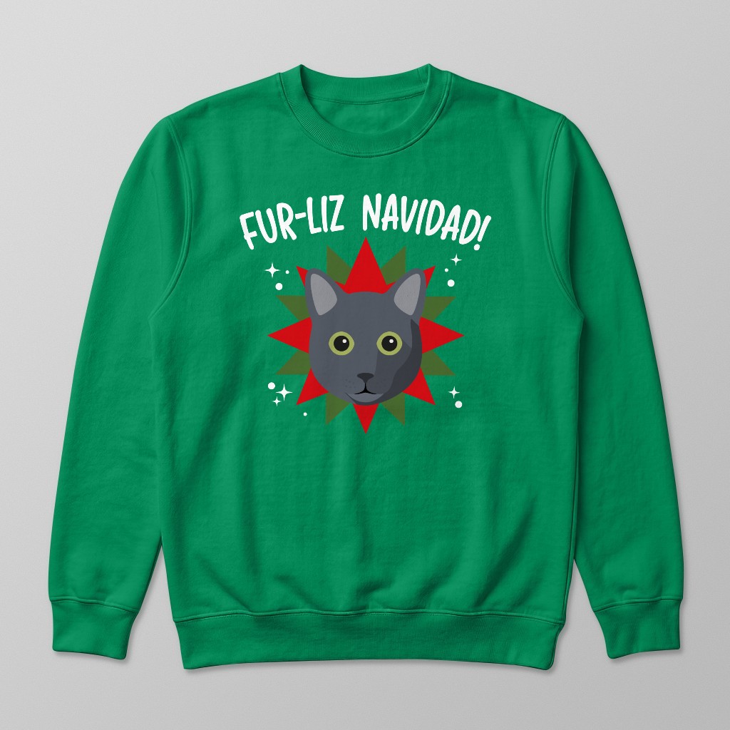 Fur-Liz Navidad: Personalized {breedFullName} Sweatshirt