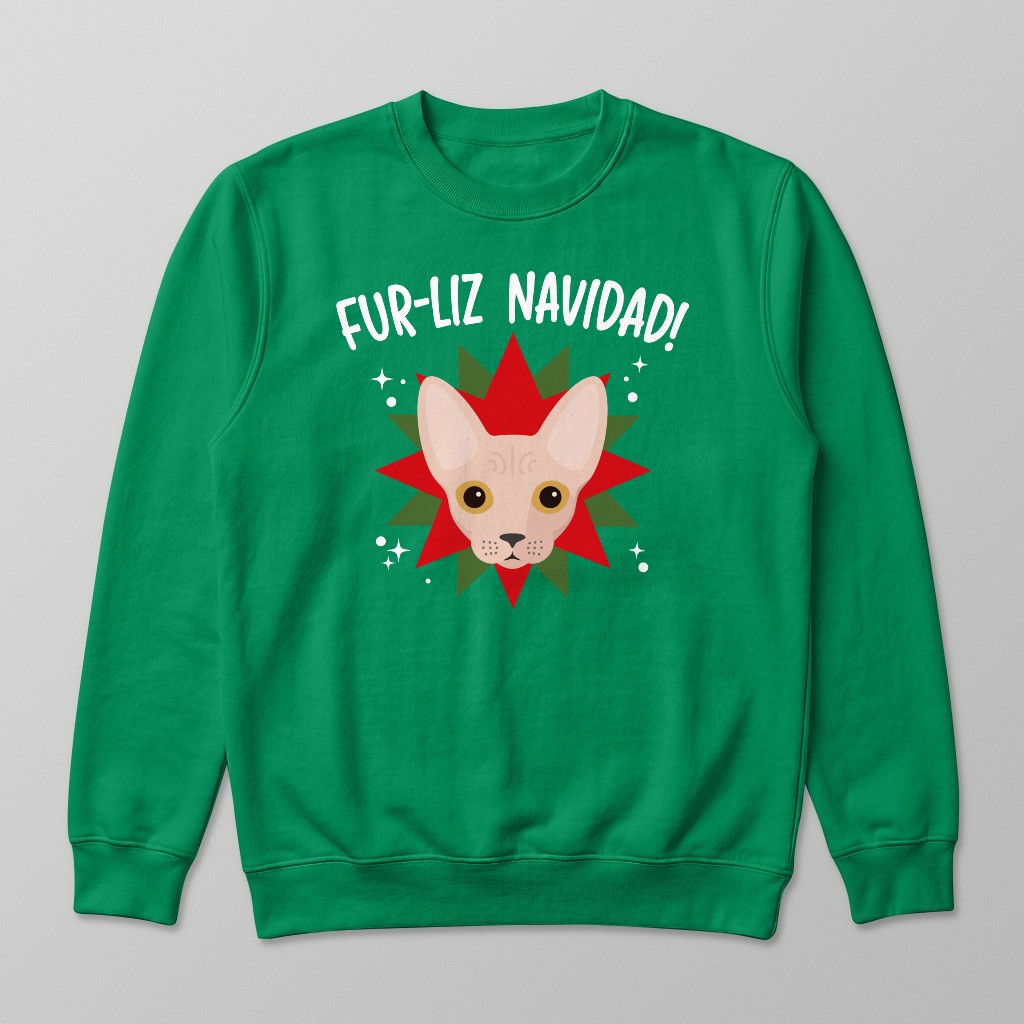 Fur-Liz Navidad: Personalized {breedFullName} Sweatshirt