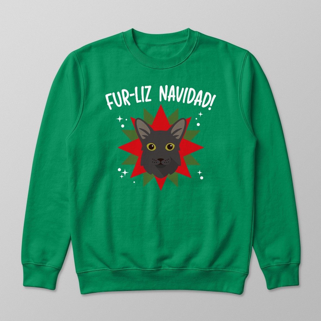 Fur-Liz Navidad: Personalized {breedFullName} Sweatshirt