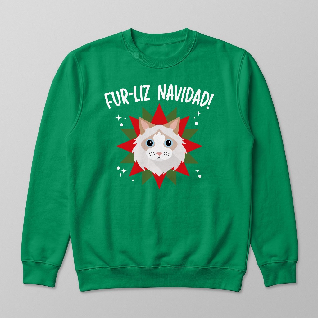 Fur-Liz Navidad: Personalised {breedFullName} Sweatshirt