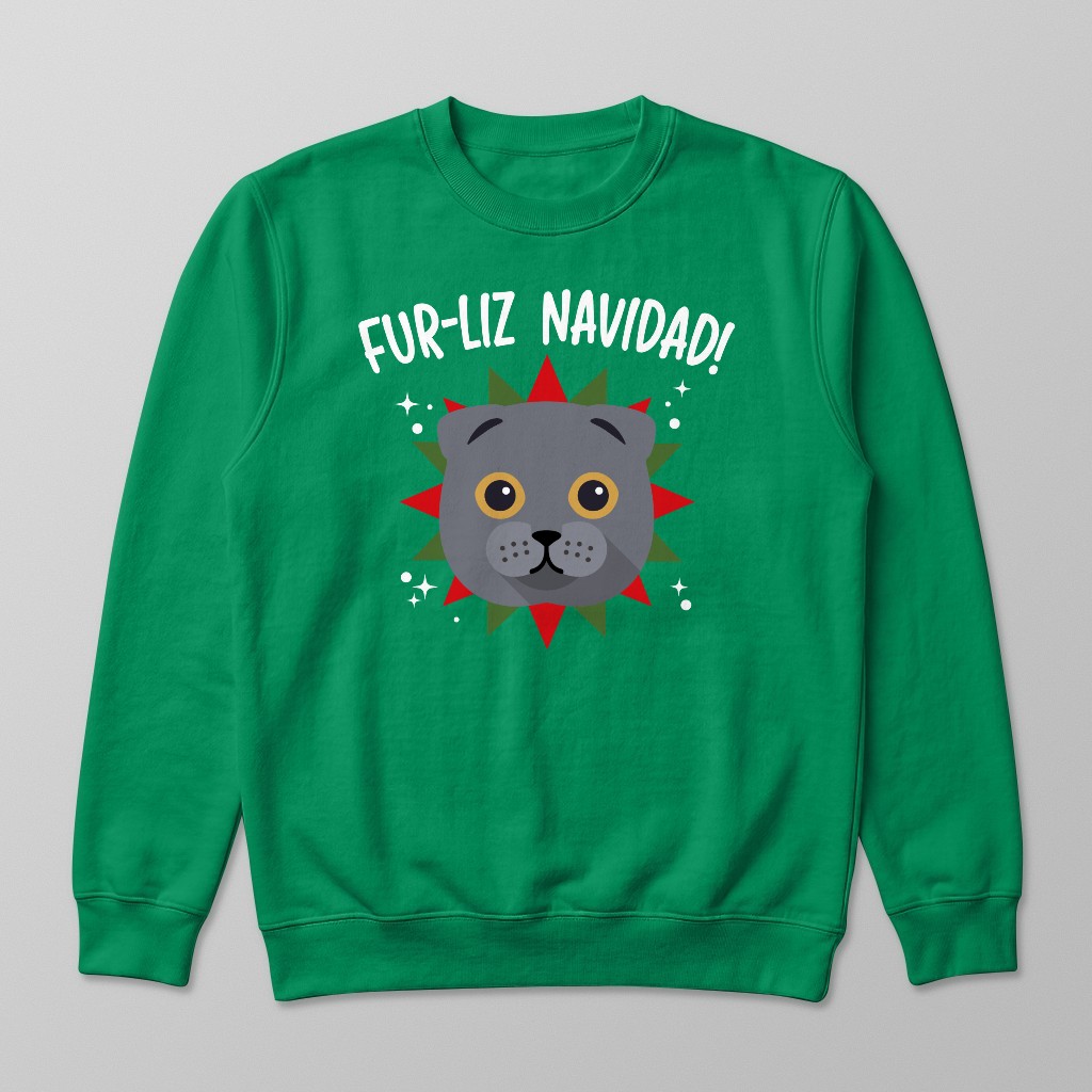 Fur-Liz Navidad: Personalised {breedFullName} Sweatshirt
