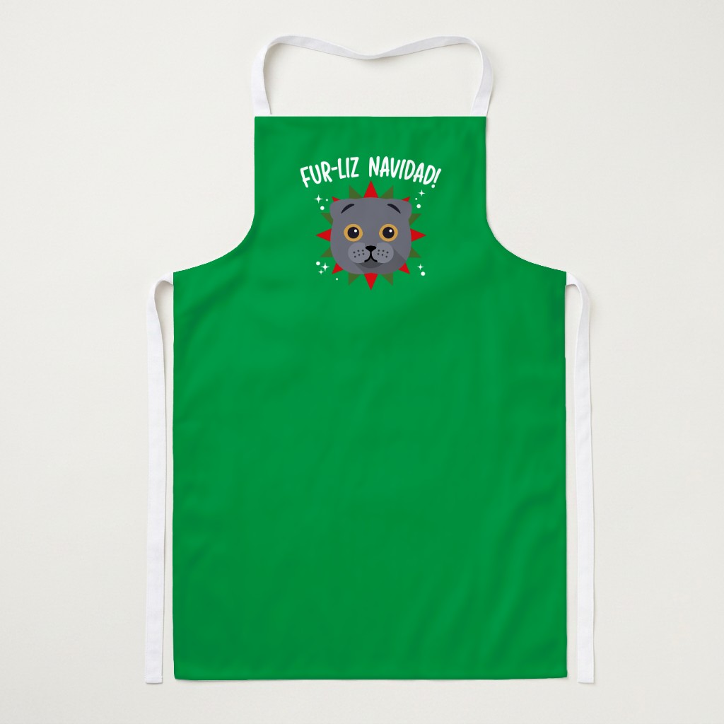 Fur-Liz Navidad: Personalised {breedFullName} Apron