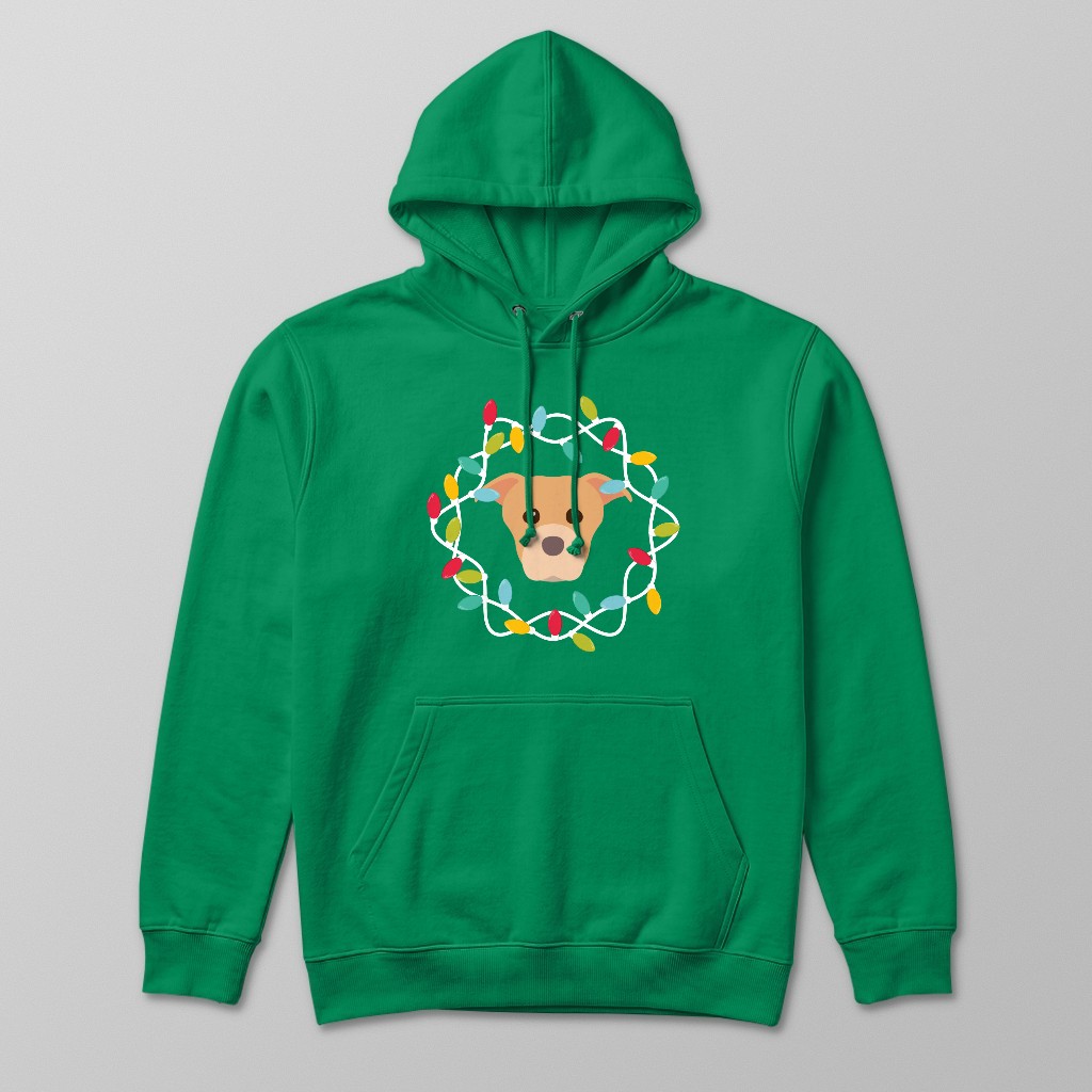 Christmas Lights: Personalised {breedFullName} Hoodie