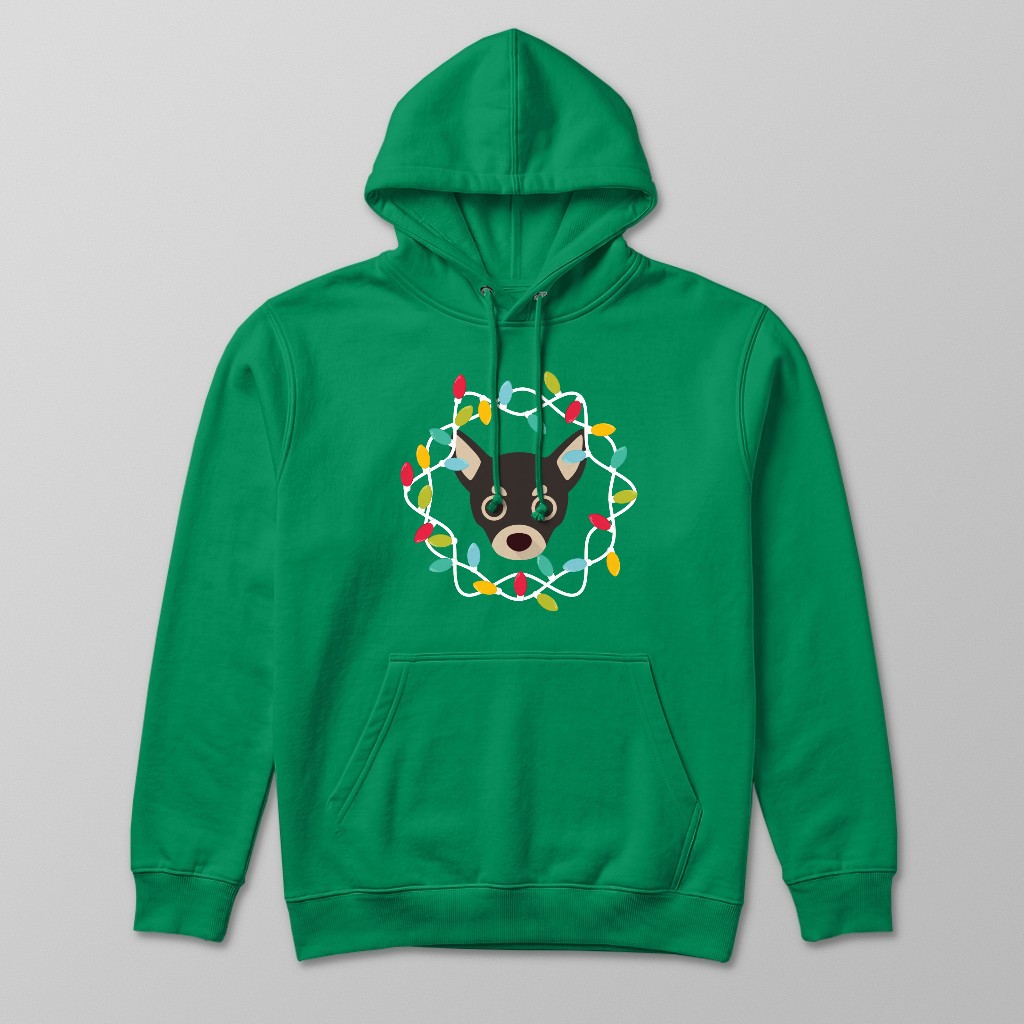 Christmas Lights: Personalised {breedFullName} Hoodie