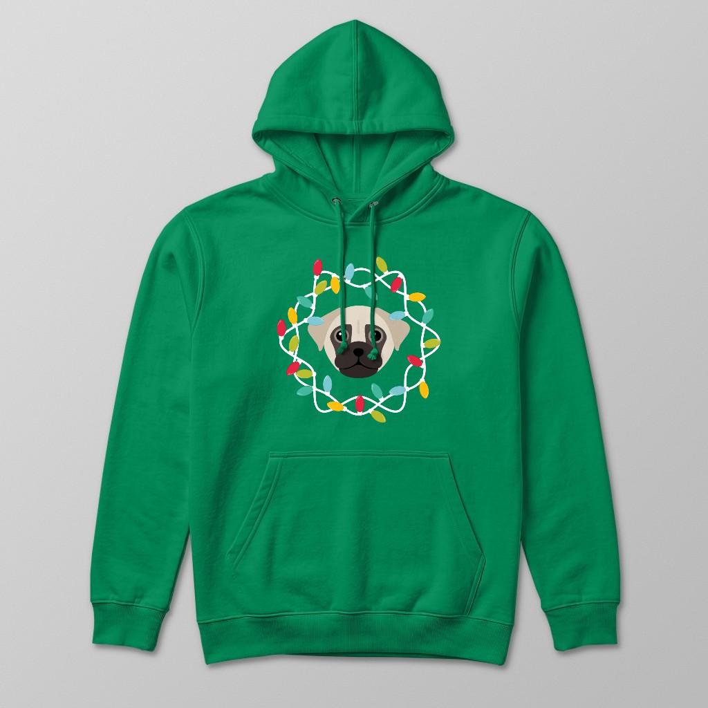 Christmas Lights: Personalised {breedFullName} Hoodie