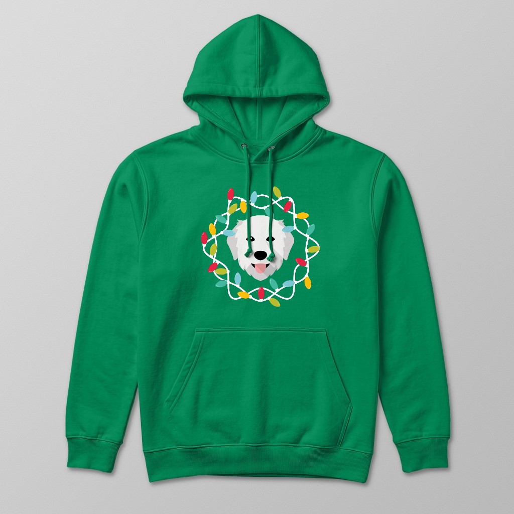 Christmas Lights: Personalised {breedFullName} Hoodie