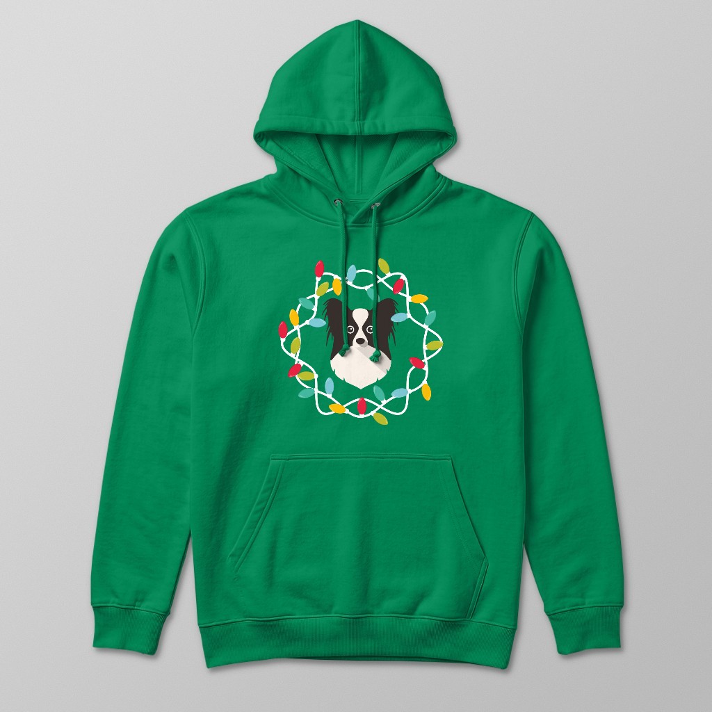Christmas Lights: Personalised {breedFullName} Hoodie