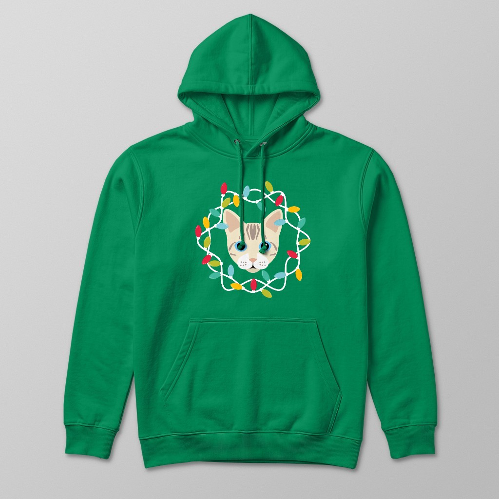 Christmas Lights: Personalised {breedFullName} Hoodie