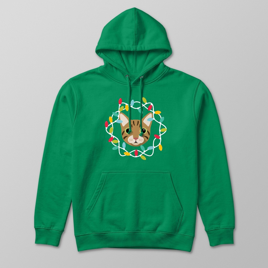 Christmas Lights: Personalised {breedFullName} Hoodie