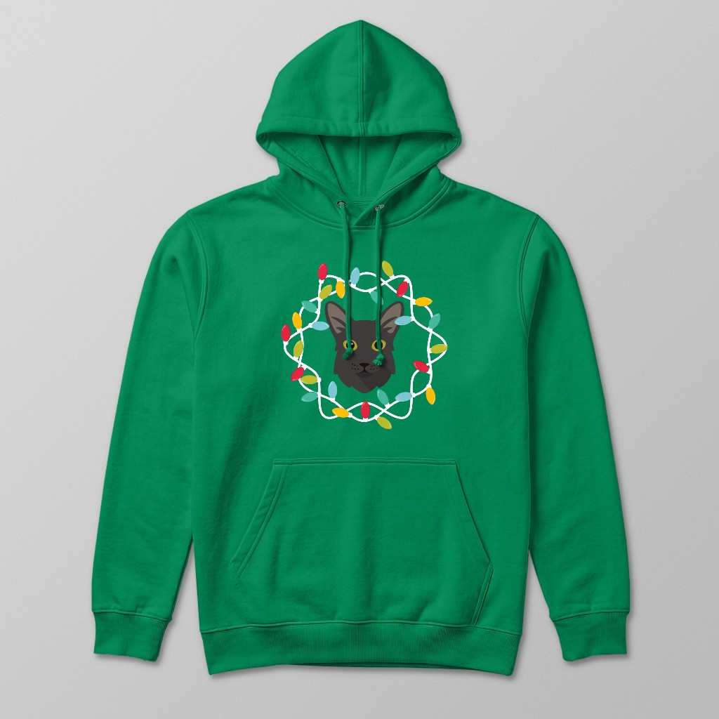 Christmas Lights: Personalized {breedFullName} Hoodie