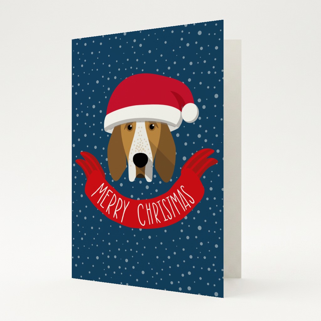 Merry Christmas Banner: Personalised {breedFullName} Card