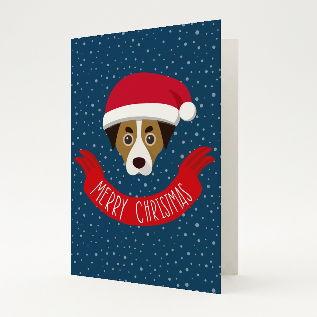 Merry Christmas Banner: Personalized {breedFullName} Card