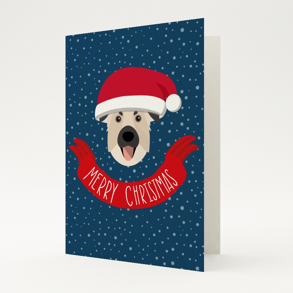 Merry Christmas Banner: Personalised {breedFullName} Card