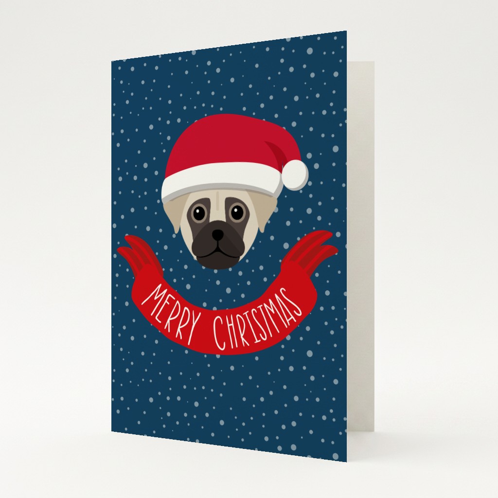 Merry Christmas Banner: Personalised {breedFullName} Card