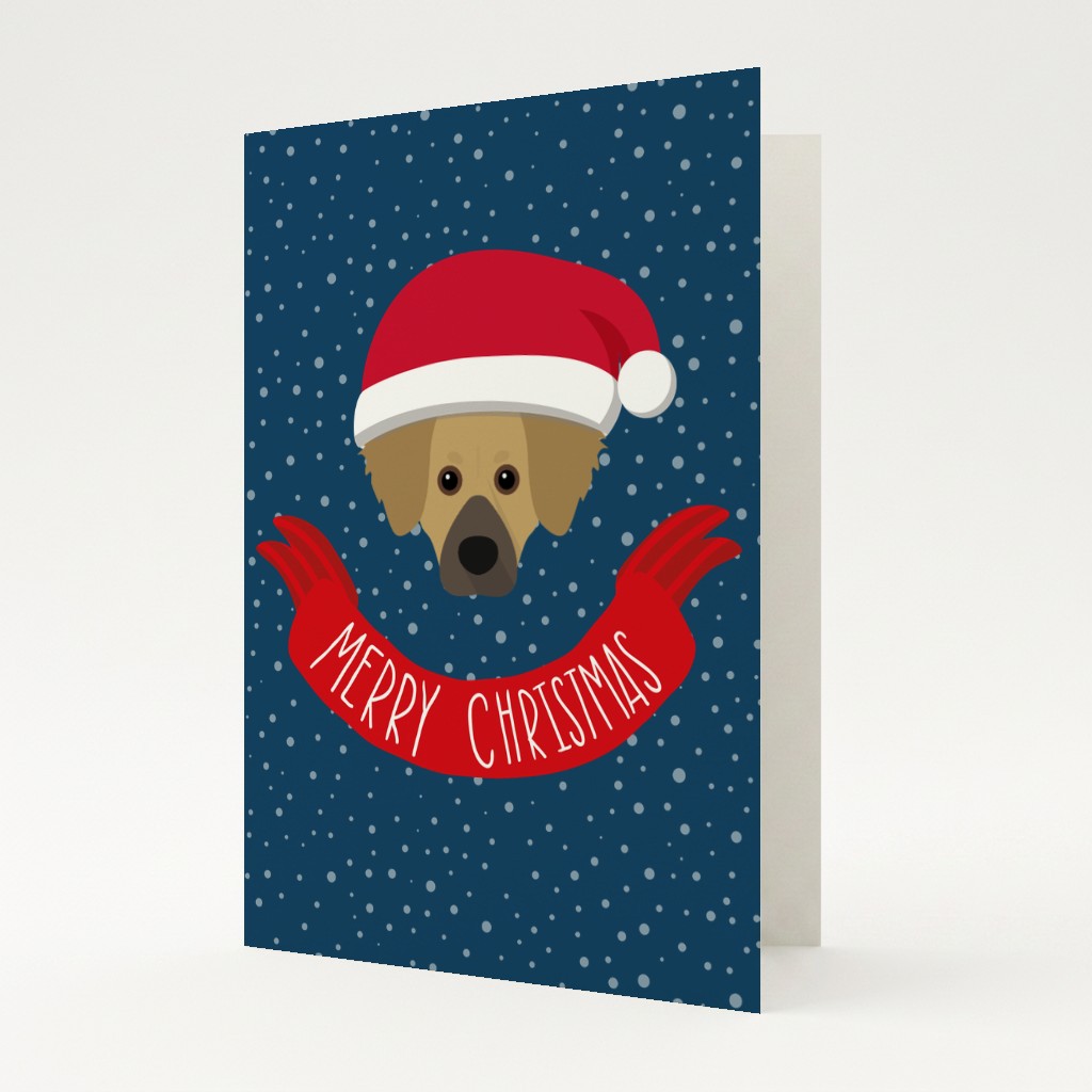 Merry Christmas Banner: Personalised {breedFullName} Card