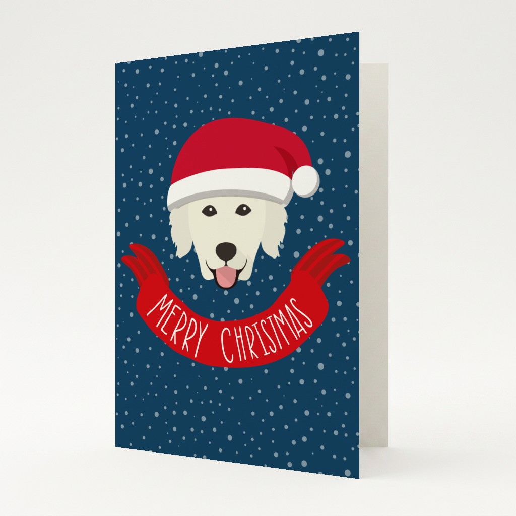 Merry Christmas Banner: Personalised {breedFullName} Card