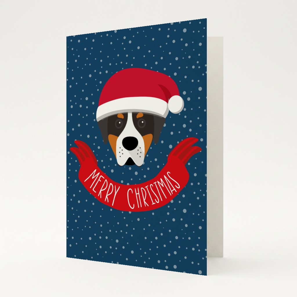Merry Christmas Banner: Personalised {breedFullName} Card