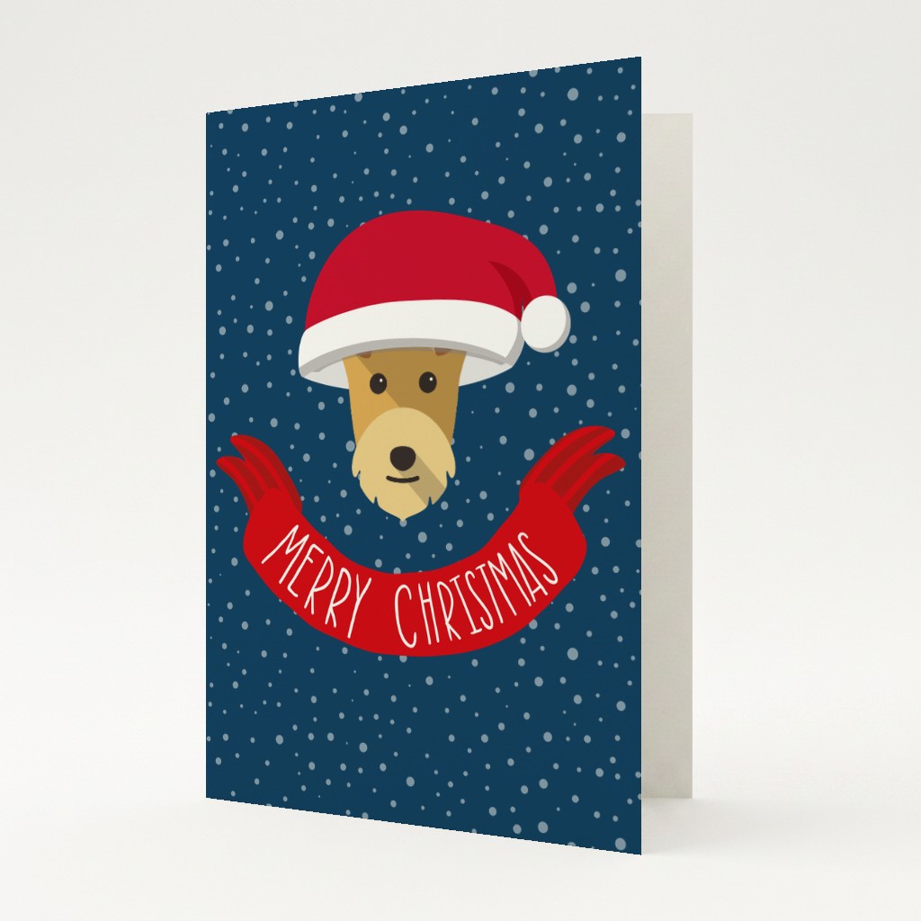 Merry Christmas Banner: Personalised {breedFullName} Card