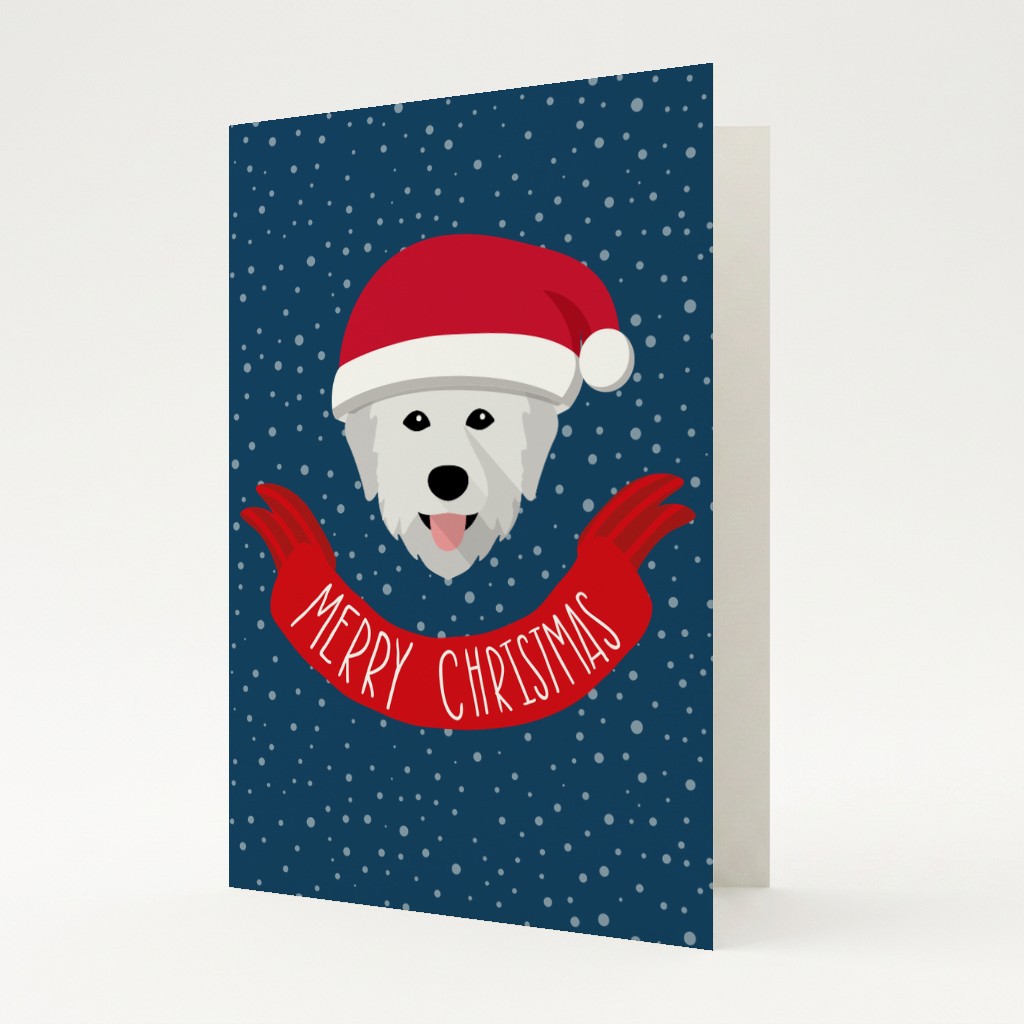 Merry Christmas Banner: Personalised {breedFullName} Card