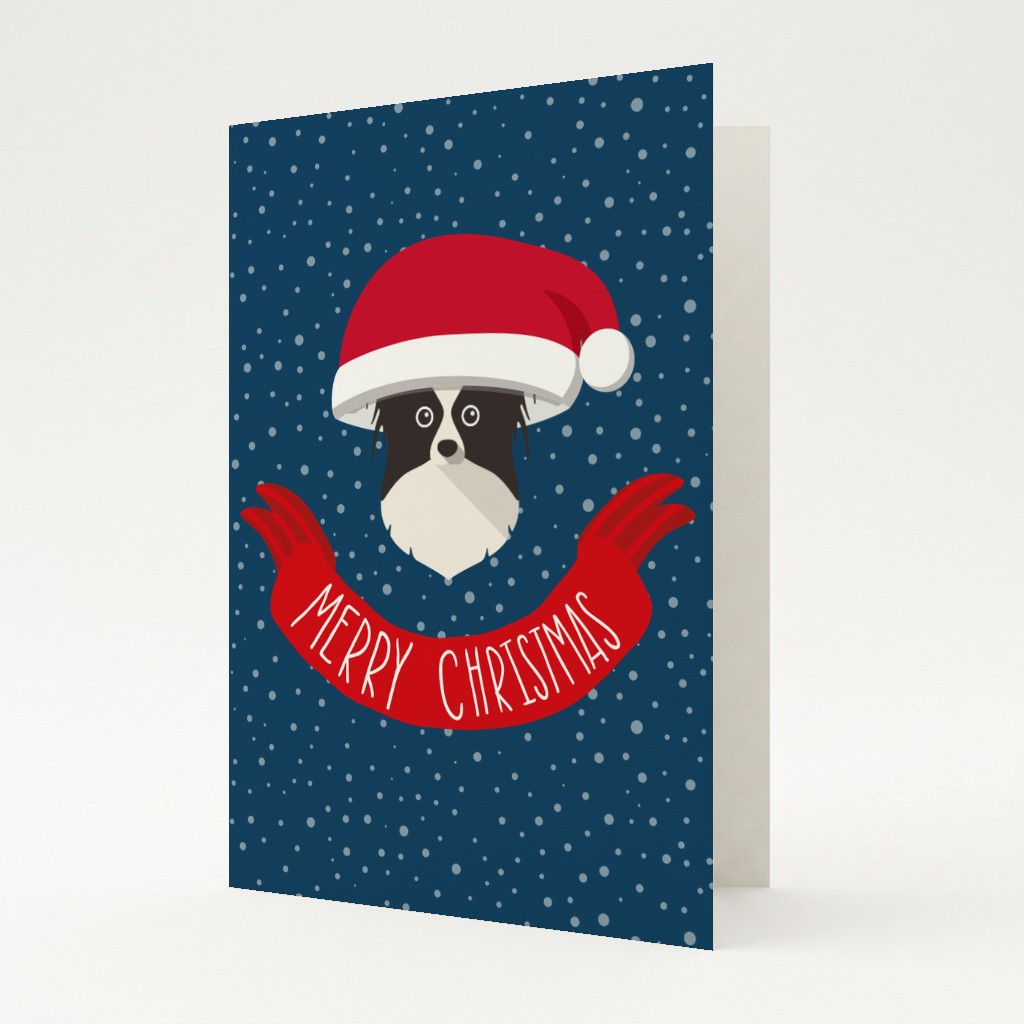 Merry Christmas Banner: Personalised {breedFullName} Card