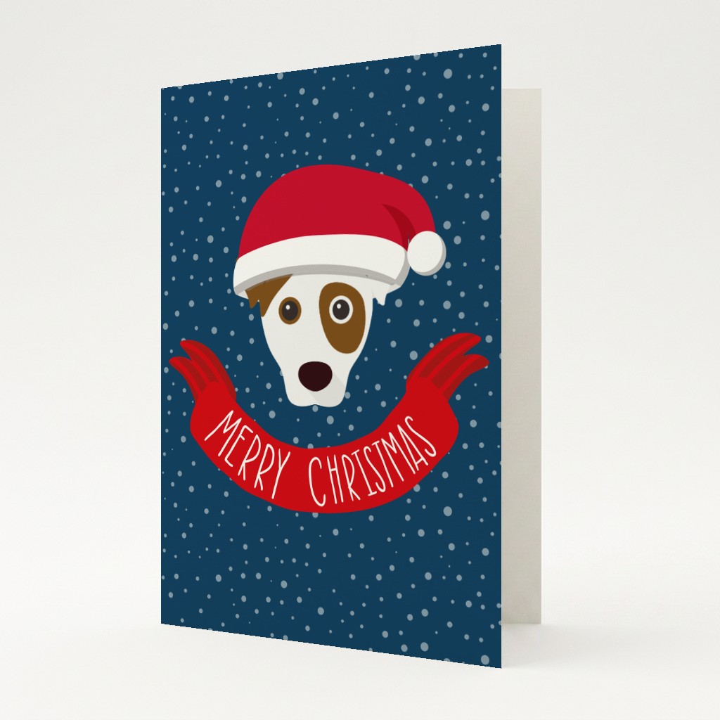 Merry Christmas Banner: Personalised {breedFullName} Card