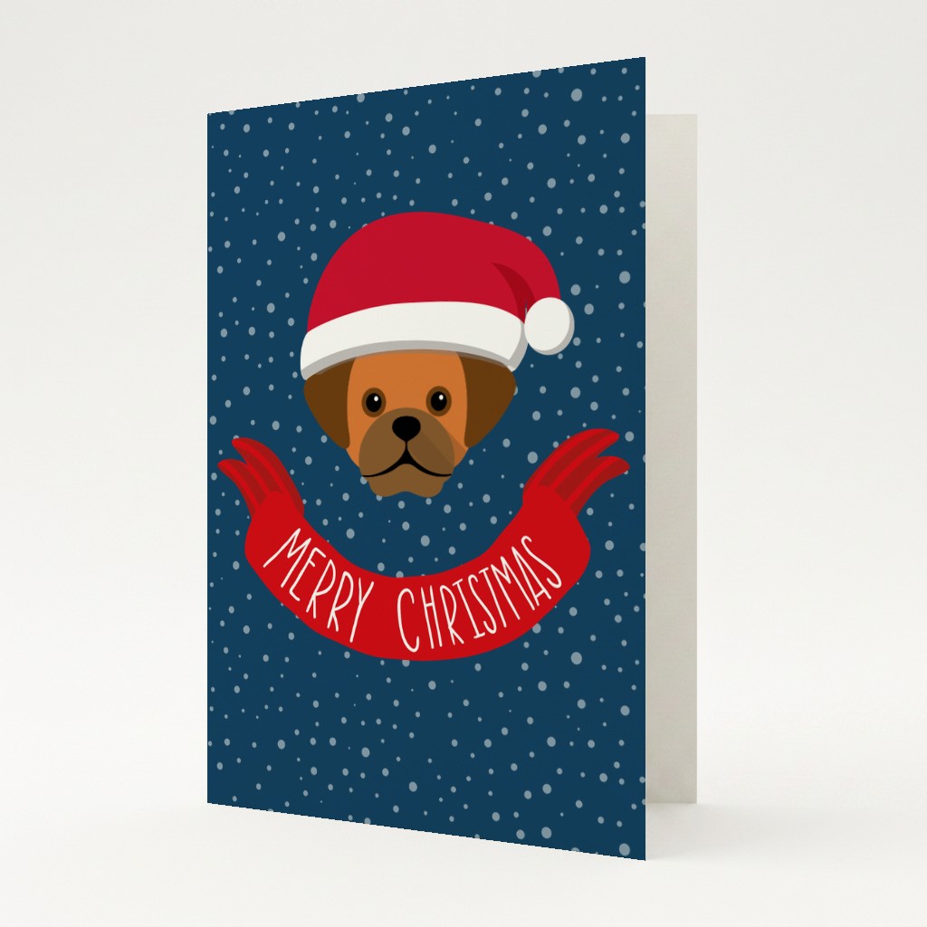Merry Christmas Banner: Personalised {breedFullName} Card