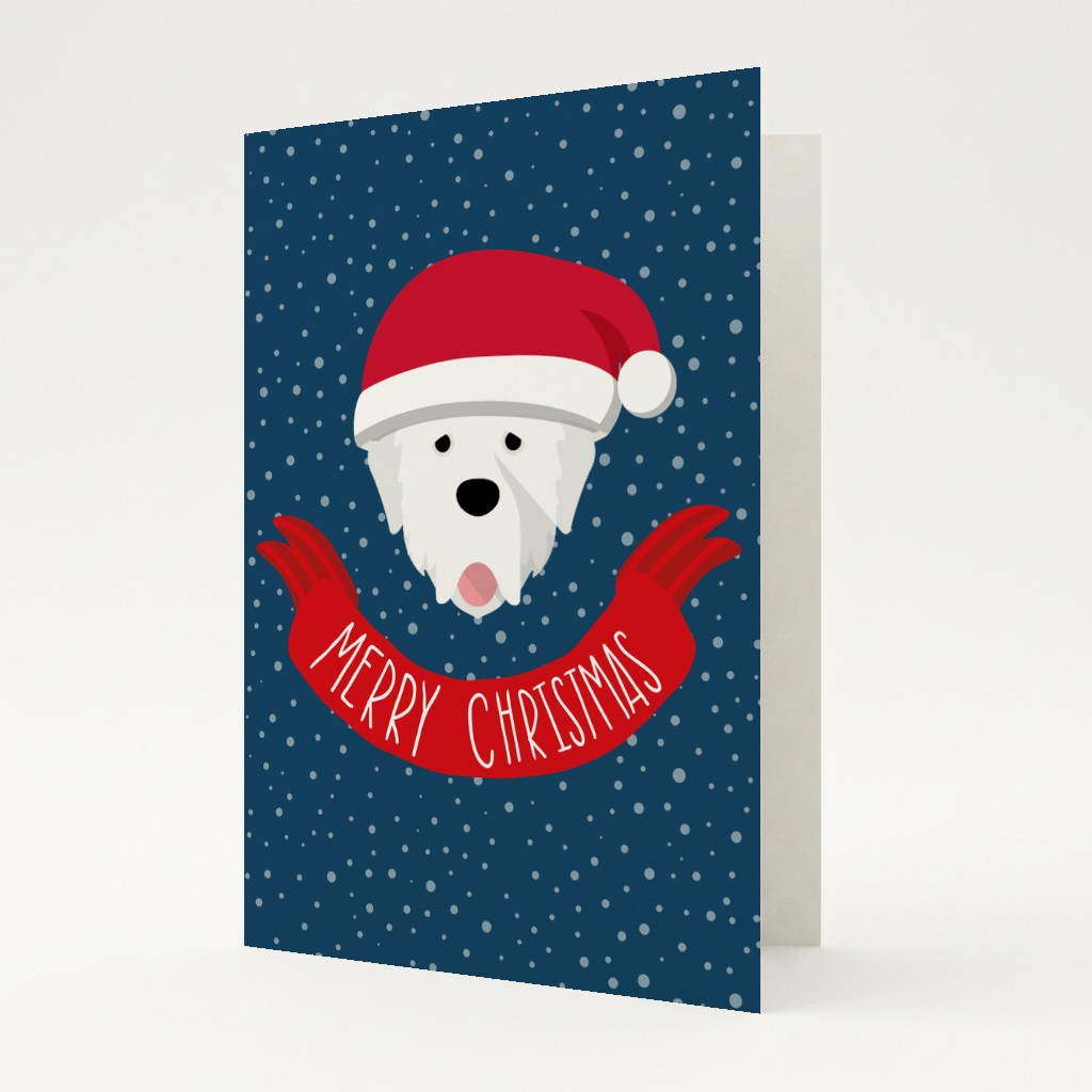 Merry Christmas Banner: Personalised {breedFullName} Card