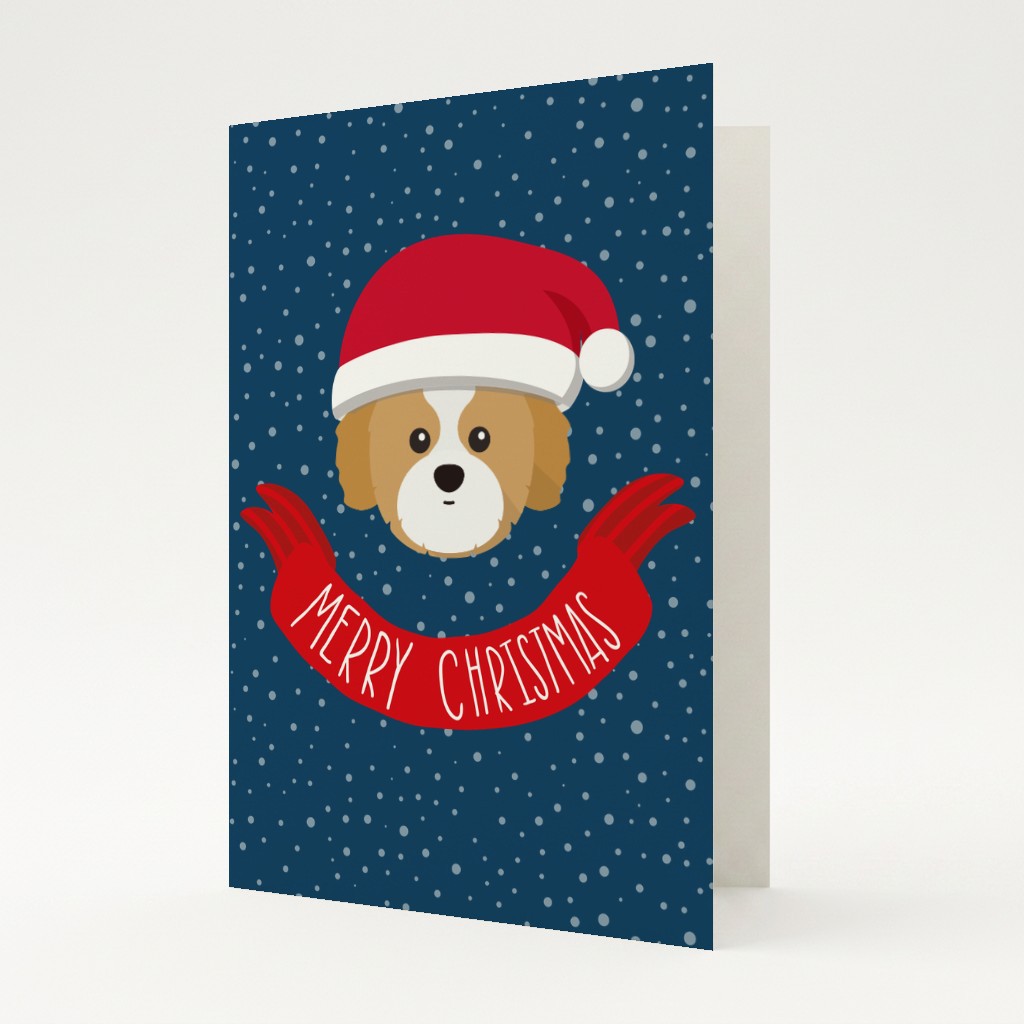 Merry Christmas Banner: Personalised {breedFullName} Card