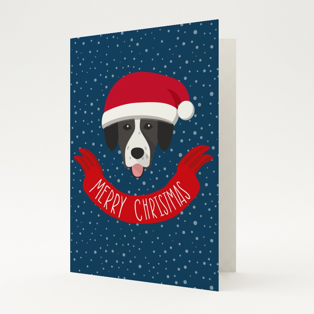 Merry Christmas Banner: Personalized {breedFullName} Card