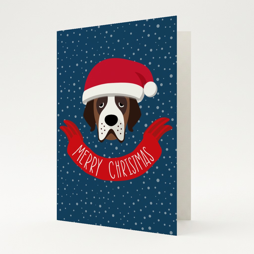 Merry Christmas Banner: Personalised {breedFullName} Card