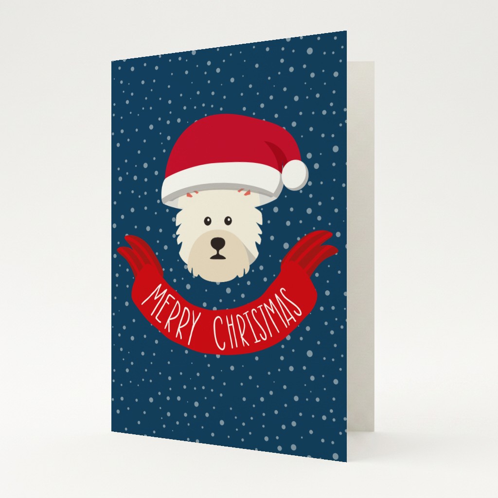 Merry Christmas Banner: Personalised {breedFullName} Card