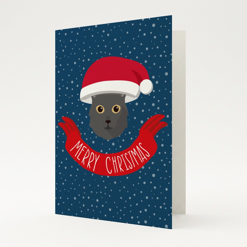 Merry Christmas Banner: Personalised {breedFullName} Card