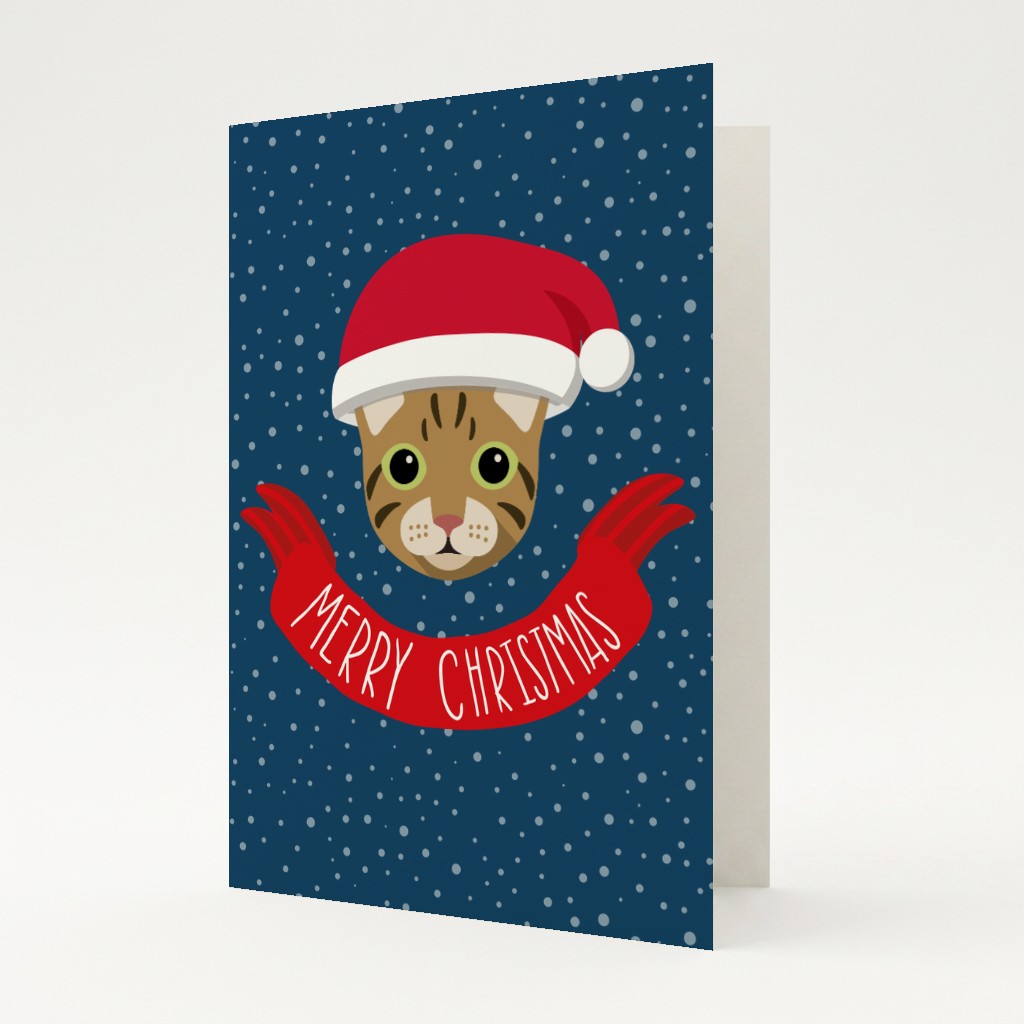 Merry Christmas Banner: Personalised {breedFullName} Card