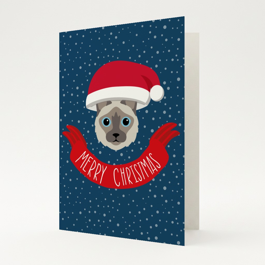 Merry Christmas Banner: Personalised {breedFullName} Card