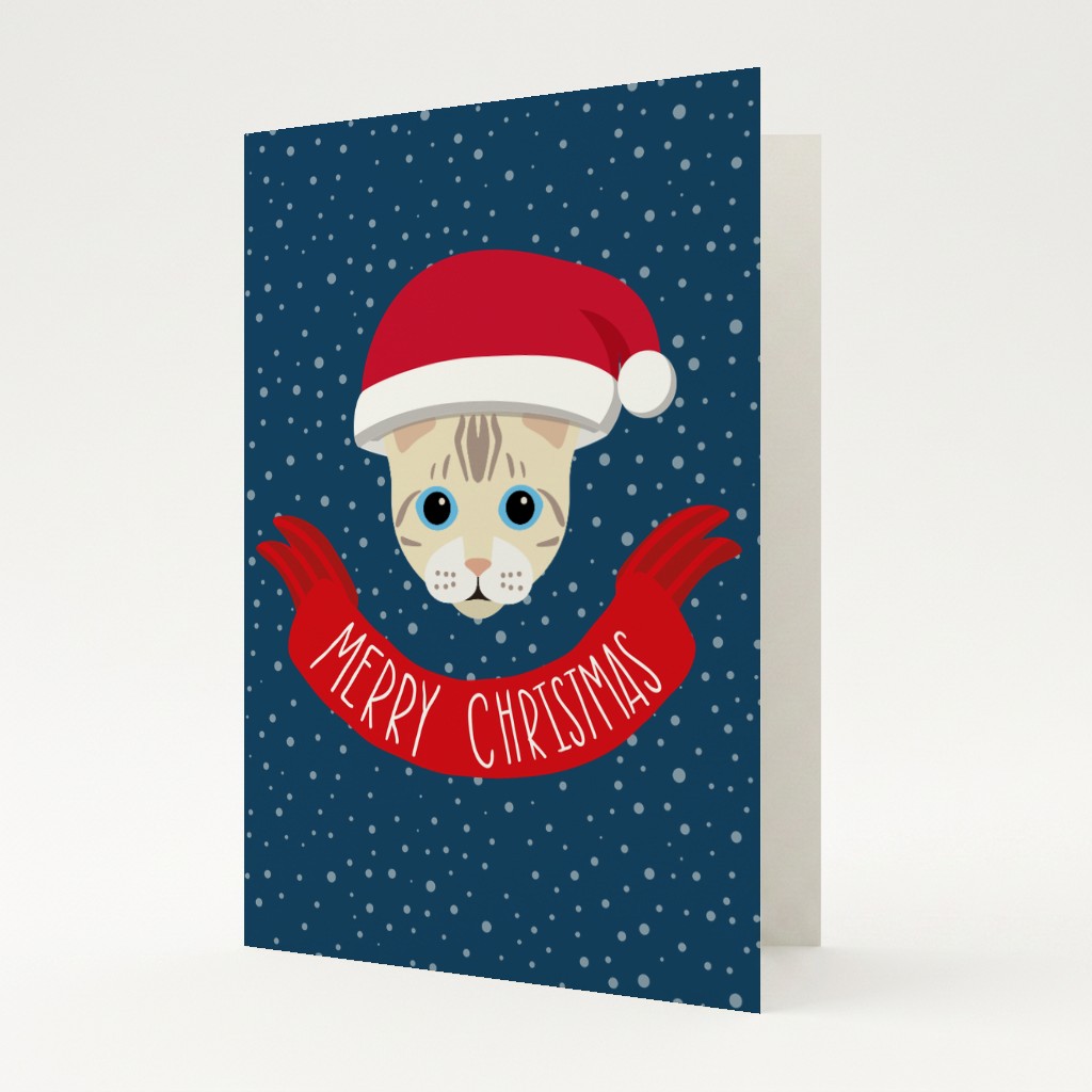 Merry Christmas Banner: Personalised {breedFullName} Card