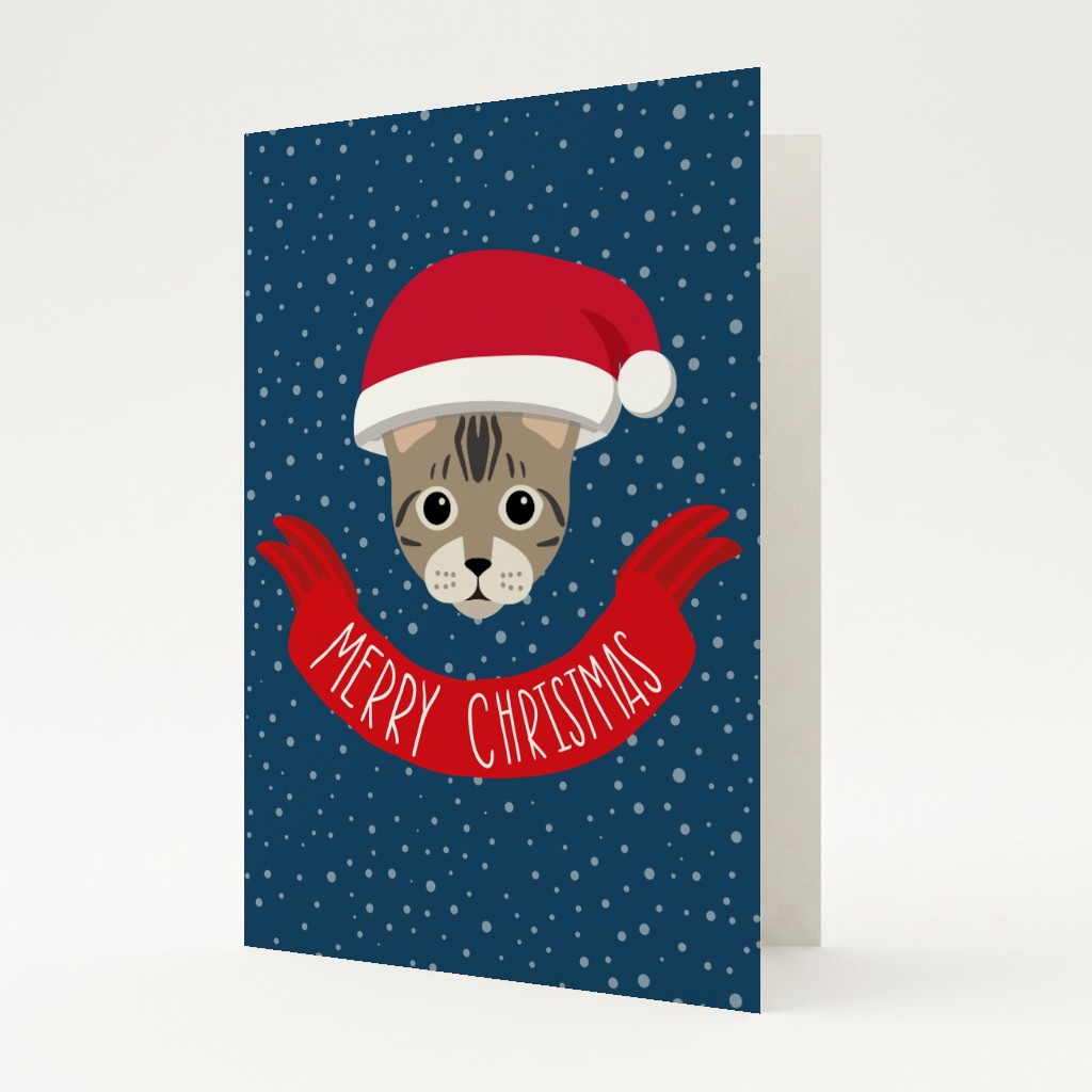 Merry Christmas Banner: Personalised {breedFullName} Card