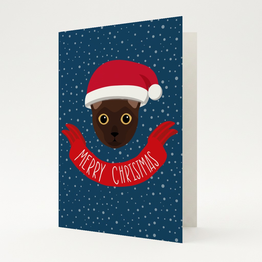 Merry Christmas Banner: Personalised {breedFullName} Card